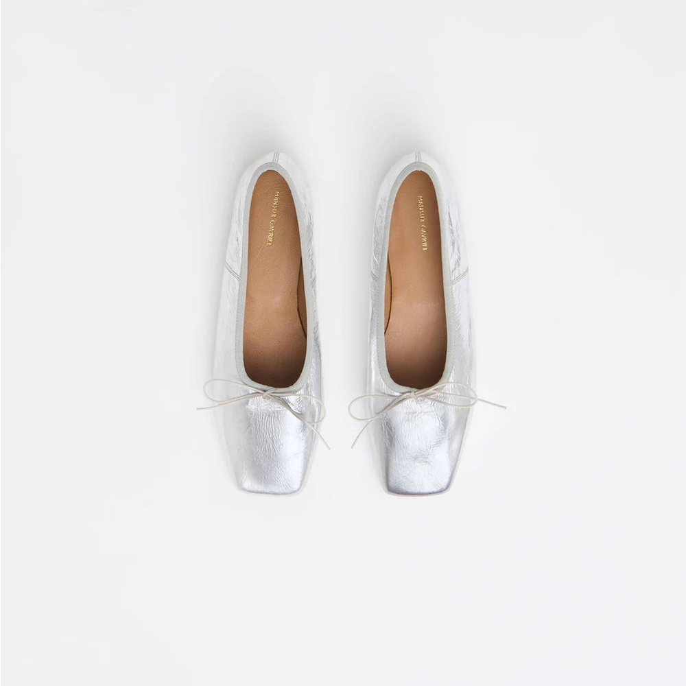 Mansur Gravriel square toe ballerina flat